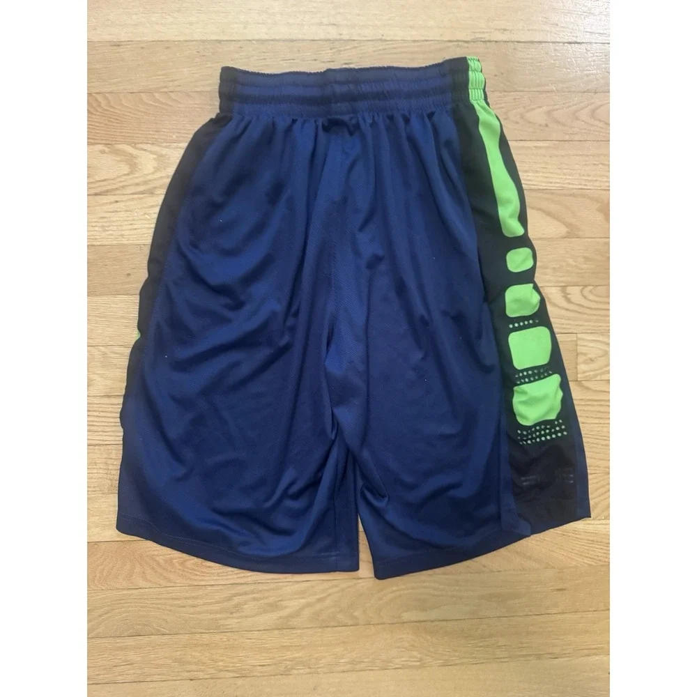 Nike Dri-FIT Men's Gym & Training Mesh Shorts Colorblock Blue/Green/Black M